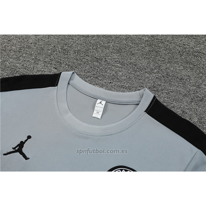 Chandal del Paris Saint-Germain Jordan Manga Corta 2023-2024 Gris - Pantalon Corto